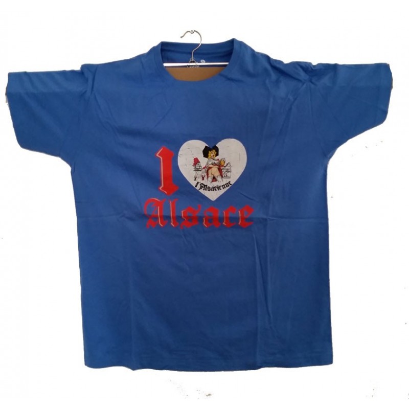 T-SHIRT MEN "I lOVE ALSACE"