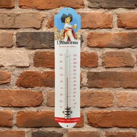 Thermomètre émaillé Alsacienne