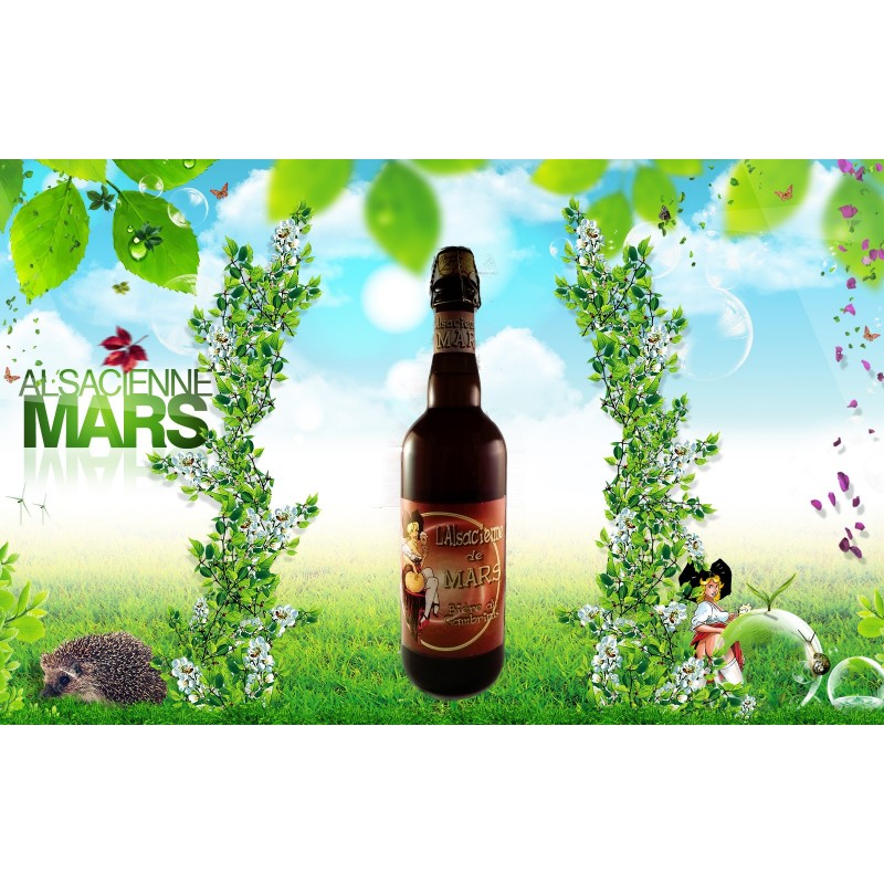 L'Alsacienne de Mars 75cL, bière ambrée