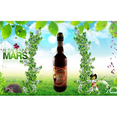 L'Alsacienne de Mars 75cL, bière ambrée