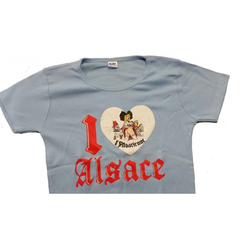 T-SHIRT LADY  "I LOVE ALSACE"